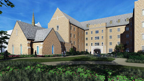 Featured image for “New Notre Dame men’s residence hall construction underway”